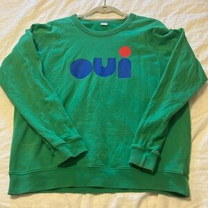 Clare V crew neck sweatshirt